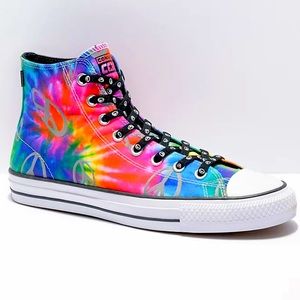 Converse All Star Pro Reflective Tie Dye High Top Shoes